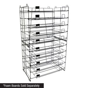 20" X 30" 10-Slots Foam Board Display Rack Only