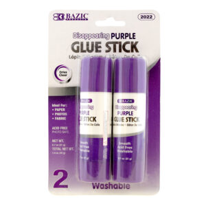 Glue Stick Washable Disappearing Purple 0.7 oz (21g)(2/Pack)