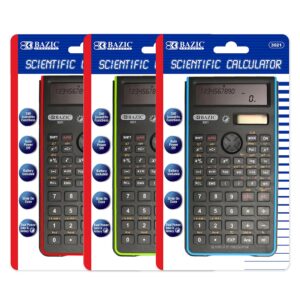 Scientific Calculator 240 Function Fancy color w/ Slide-On Case