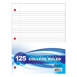 Filler Paper C/R 125 Ct.