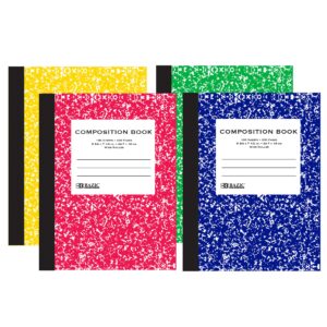 Composition Book W/R Assorted Color Marble 100 Ct.