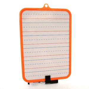 Double Sided Dry Erase Learning Board 7.4" X 10.3" w/ Marker