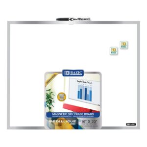 Aluminium Framed Magnetic Dry Erase Board 16" X 20"