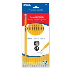 Yellow Pencil #2 Premium Pre-Sharpened (12/Pack)