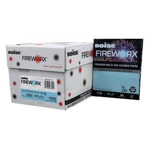 Boise FIREWORX 8.5" X 11" Bottle Rocket Blue Colored Paper (500 Sheets/Ream)