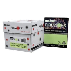 Boise FIREWORX 8.5" X 11" Garden Springs Green Colored Paper (500 Sheets/Ream)