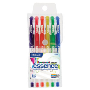 Essence Gel Pen 6 Fluorescent Color w/ Cushion Grip