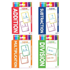 Flash Cards Set Addition & Subtraction & Multiplication & Division (35/Pack)