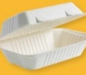 9 Inch x 6 Inch 1 Compartment Clamsell Box - 200 PCS/CTN