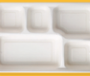 5 Compartment Meal Tray - 300 PCS/CTN