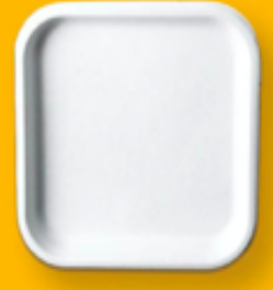 9 Inch Square Plate (20cm) - 500 PCS/CTN